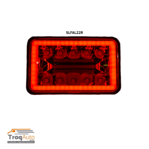 JGO. UNIDAD 5" CONTORNO LED "GLO" / 12-24V ROJO (SLFAL22R)