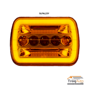 JGO. UNIDAD 7" CONTORNO LED "GLO" / 12-24V AMARILLO (SLFAL23Y)