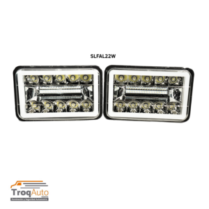 JGO. UNIDAD 5" CONTORNO LED "GLO" / 12-24V BLANCO (SLFAL22W)