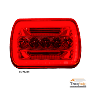 JGO. UNIDAD 7" CONTORNO LED "GLO" / 12-24V ROJO (SLFAL23R)