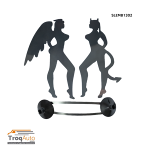 EMBLEMA CROMADO / FIGURA DUO ANGEL Y DEMONIO (SLEMB1302)