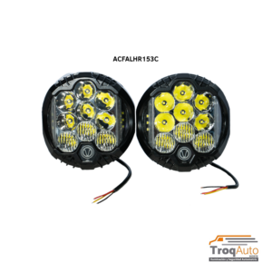 JGO. FARO REDONDO 3" / 9 LEDS CENTRO + 6 LATERALES BLANCO (ACFALHR153C)
