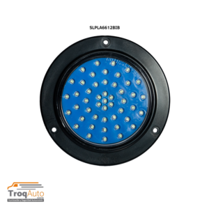PLAFON 4" / 48 LEDS 12-24V A-B-E CUB SUP VIDRIO DOT AZUL HIELO (SLPLA6612BIB)