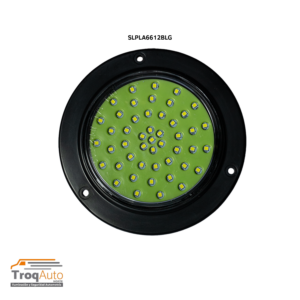 PLAFON 4" / 48 LEDS A-B-E CUB SUP VIDRIO DOT VERDE LIMÓN (SLPLA6612BLG)