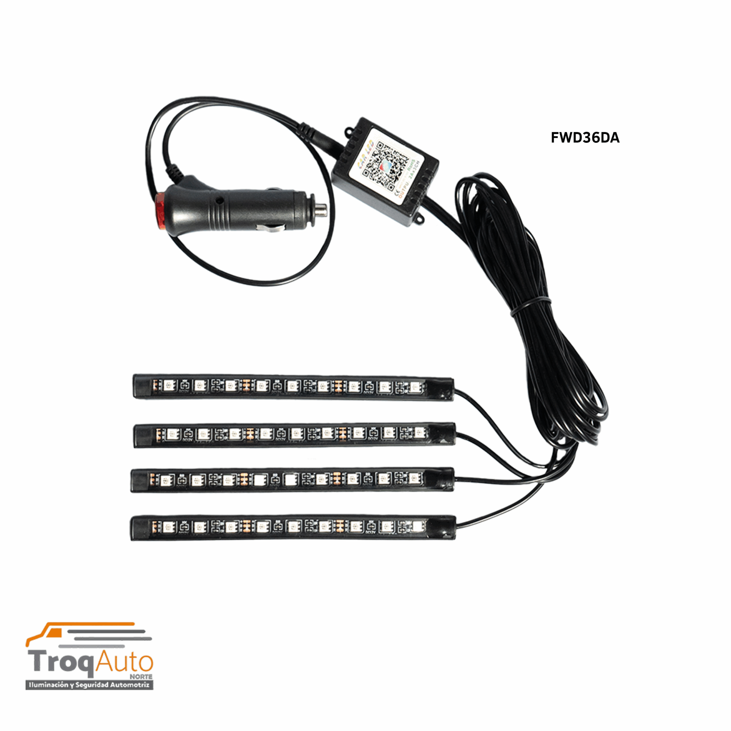 LÁMPARAS DECORATIVAS DE INTERIOR PARA CARRO / 600K POSITIVE WHITE LIGHT (FWD36DA)