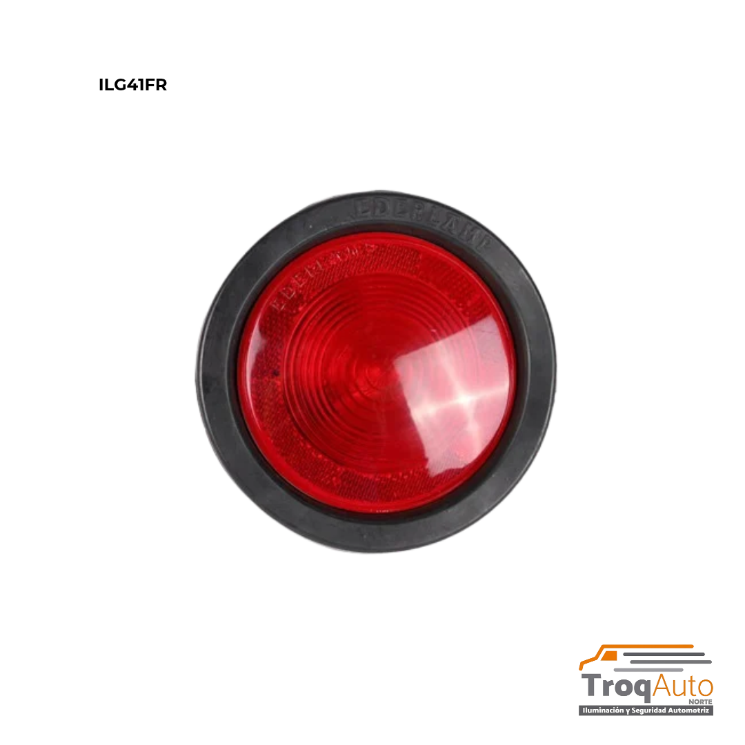 LÁMPARA ROJA SELLADA 4″ MICA REFLEJANTE (ILG41FR)